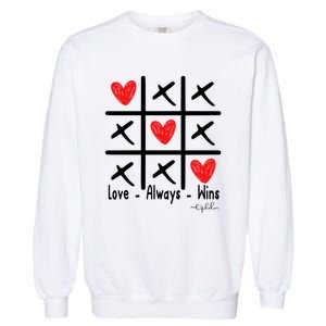 Love Always Wins Red Shoelover99 Merch Ophelia Nichols Garment-Dyed Sweatshirt