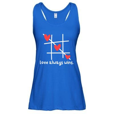 Love Always Wins Inspirational Quote For Believer Of Love Gift Ladies Essential Flowy Tank