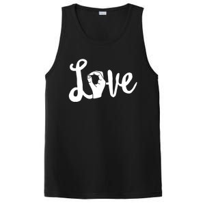 Love Always Wins Gift Asl Gift Teacher Deaf Awareness Gift PosiCharge Competitor Tank