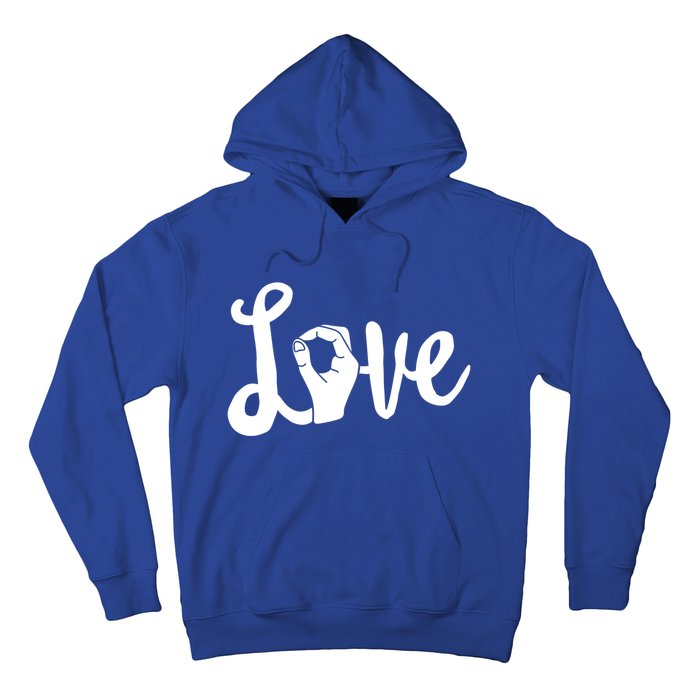 Love Always Wins Gift Asl Gift Teacher Deaf Awareness Gift Hoodie