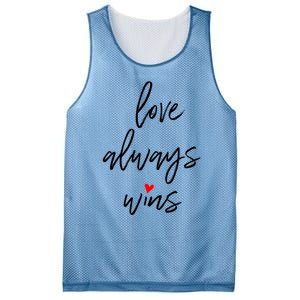 Love Always Wins Gift Mesh Reversible Basketball Jersey Tank