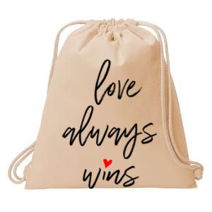 Love Always Wins Gift Drawstring Bag