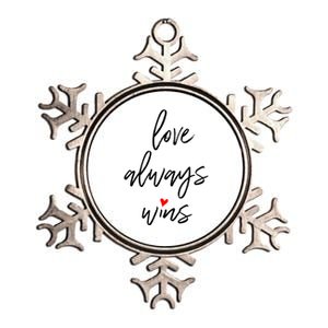 Love Always Wins Gift Metallic Star Ornament