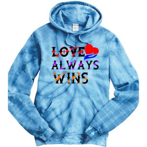 Love Always Wins Valentines Day Tees For Valentine Gift Tie Dye Hoodie