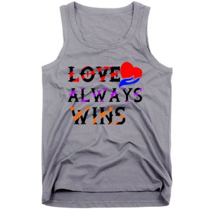 Love Always Wins Valentines Day Tees For Valentine Gift Tank Top