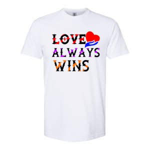 Love Always Wins Valentines Day Tees For Valentine Gift Softstyle CVC T-Shirt