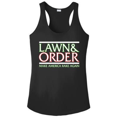 Lawn And Order Make America Rake Again Ladies PosiCharge Competitor Racerback Tank