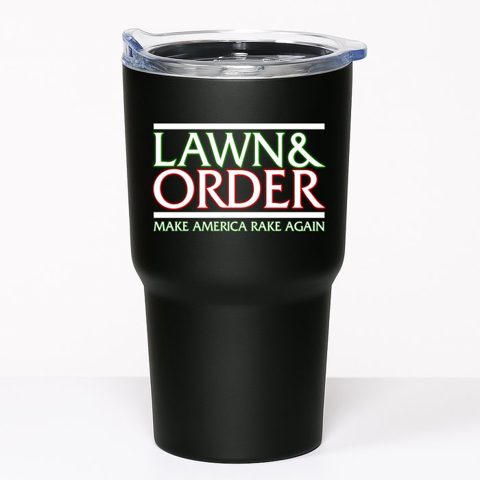 Lawn And Order Make America Rake Again Tumbler