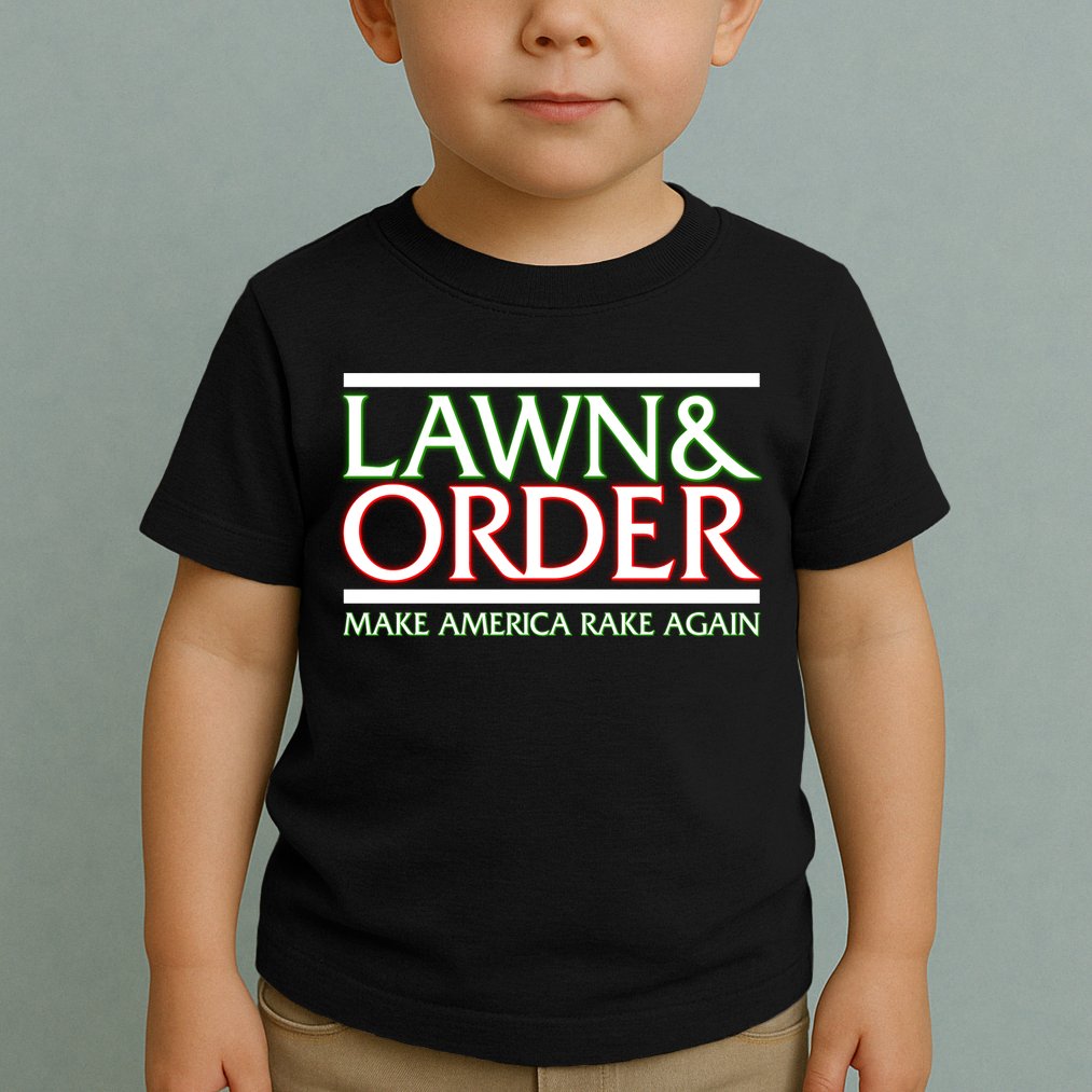 Lawn And Order Make America Rake Again Toddler T-Shirt