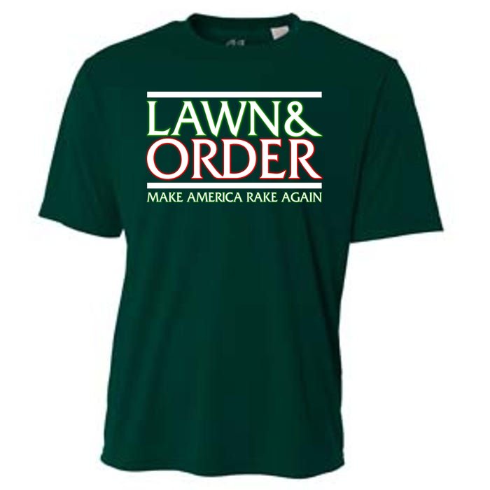 Lawn And Order Make America Rake Again Cooling Performance Crew T-Shirt