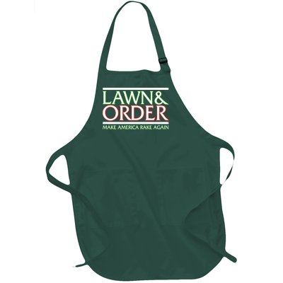 Lawn And Order Make America Rake Again Full-Length Apron With Pockets