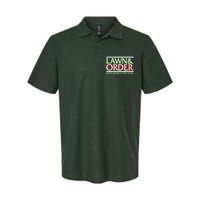 Lawn And Order Make America Rake Again Softstyle Adult Sport Polo