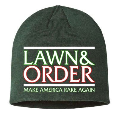 Lawn And Order Make America Rake Again Sustainable Beanie