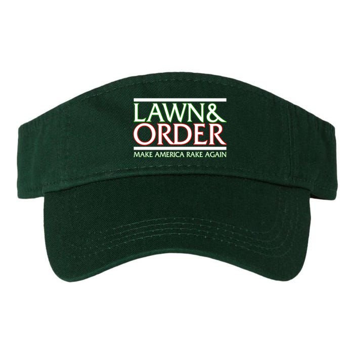 Lawn And Order Make America Rake Again Valucap Bio-Washed Visor