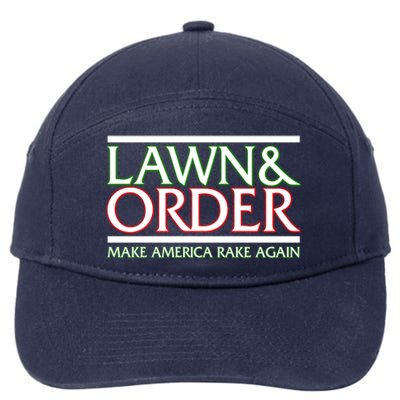 Lawn And Order Make America Rake Again 7-Panel Snapback Hat