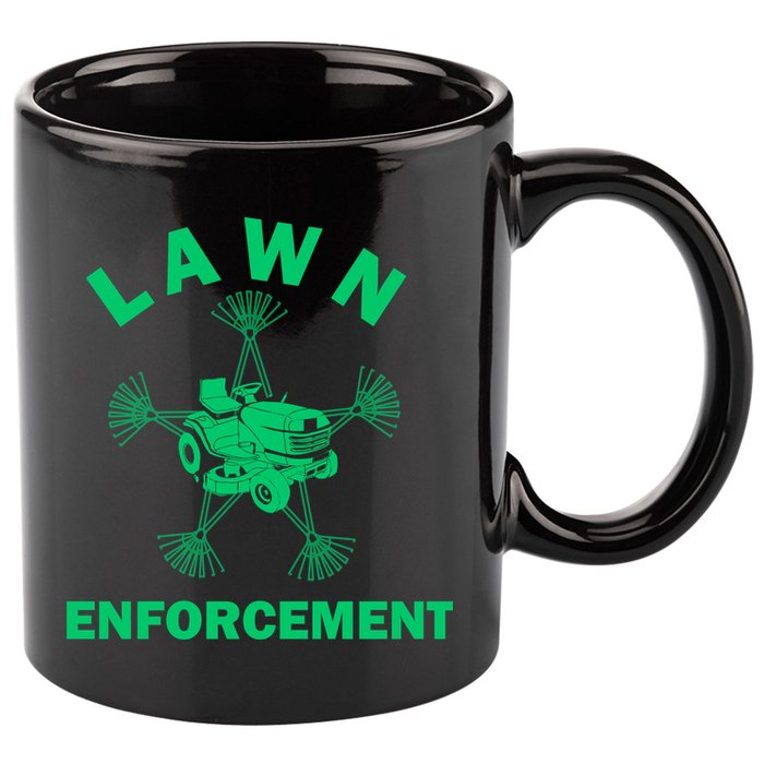 Lawn Enforcement 11oz C Handle Ceramic Mug