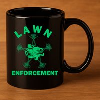 Lawn Enforcement 11oz C Handle Ceramic Mug