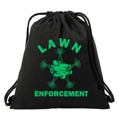 Lawn Enforcement Drawstring Bag