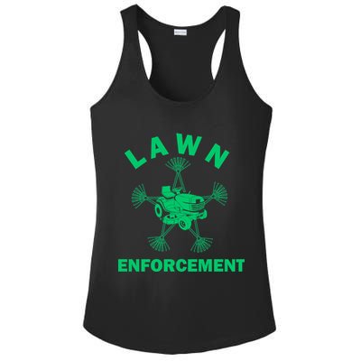 Lawn Enforcement Ladies PosiCharge Competitor Racerback Tank