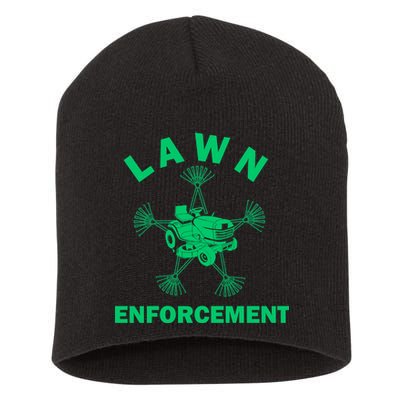 Lawn Enforcement Short Acrylic Beanie