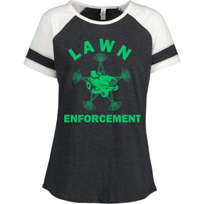 Lawn Enforcement Enza Ladies Jersey Colorblock Tee