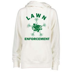 Lawn Enforcement Womens Funnel Neck Pullover Hood