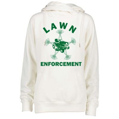 Lawn Enforcement Womens Funnel Neck Pullover Hood