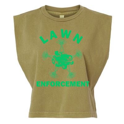 Lawn Enforcement Garment-Dyed Women's Muscle Tee