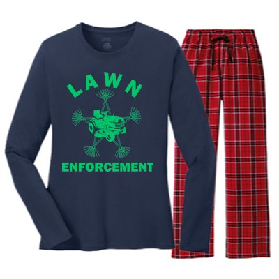 Lawn Enforcement Women's Long Sleeve Flannel Pajama Set 