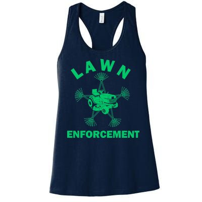 Lawn Enforcement Women's Racerback Tank