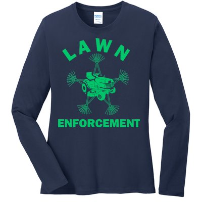 Lawn Enforcement Ladies Long Sleeve Shirt