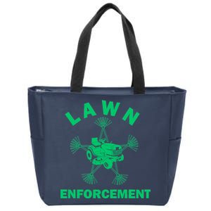 Lawn Enforcement Zip Tote Bag