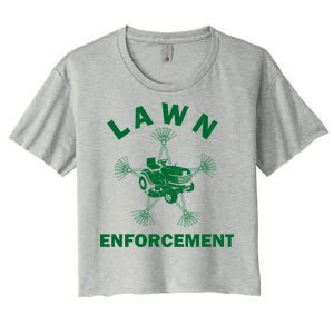 Lawn Enforcement Women's Crop Top Tee