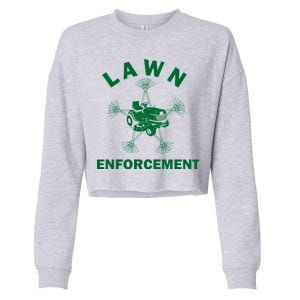 Lawn Enforcement Cropped Pullover Crew