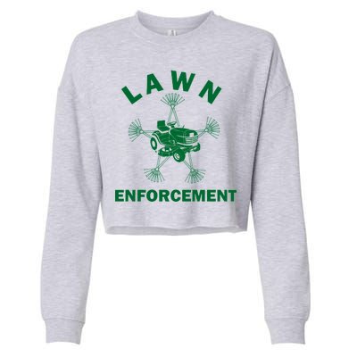 Lawn Enforcement Cropped Pullover Crew