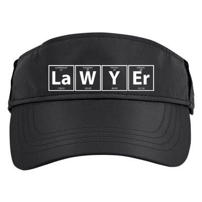 Lawyer Chemistry Periodic Table Adult Drive Performance Visor