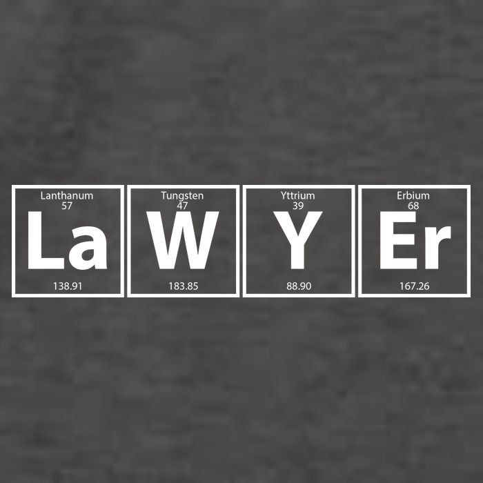 Lawyer Chemistry Periodic Table Vector Backpack