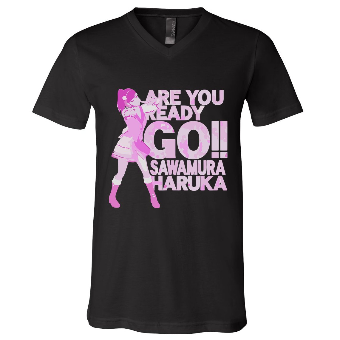 Limited Are You Ready Go Sawamura Haruka V-Neck T-Shirt
