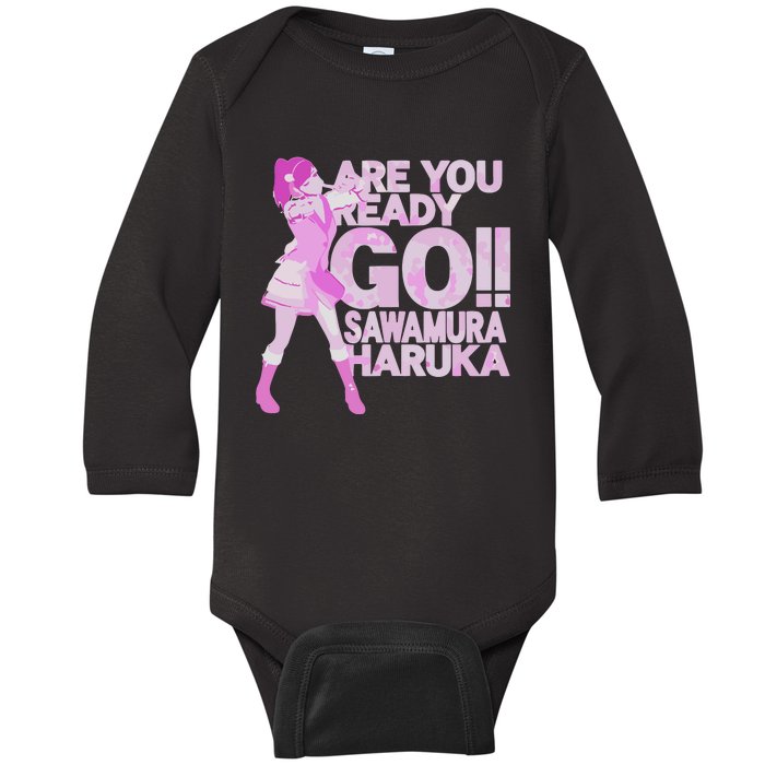 Limited Are You Ready Go Sawamura Haruka Baby Long Sleeve Bodysuit