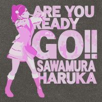 Limited Are You Ready Go Sawamura Haruka Cotton Canvas Backpack