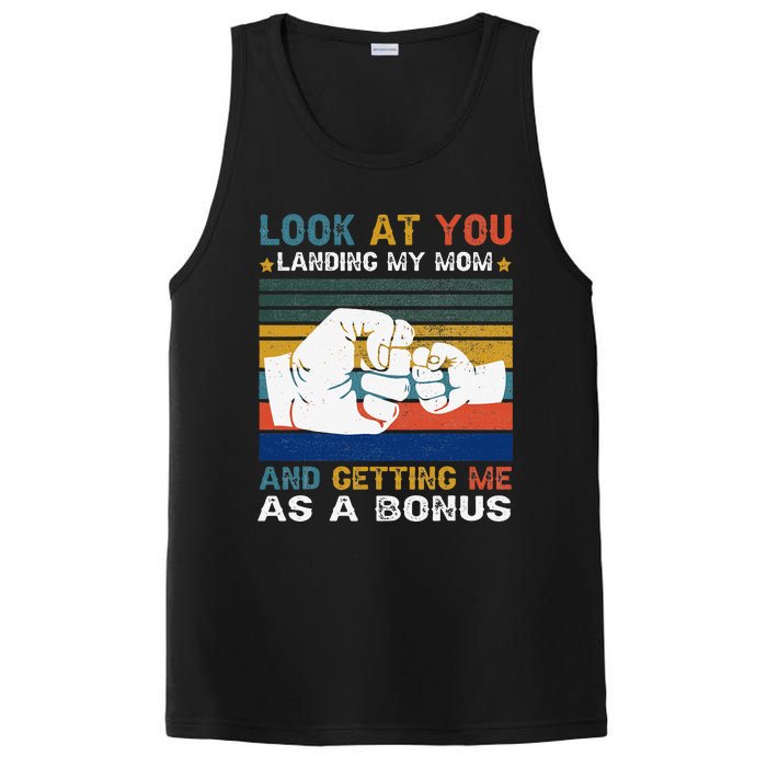 Look At You Landing My Mom Getting Me As A Bonus Funny Dad PosiCharge Competitor Tank