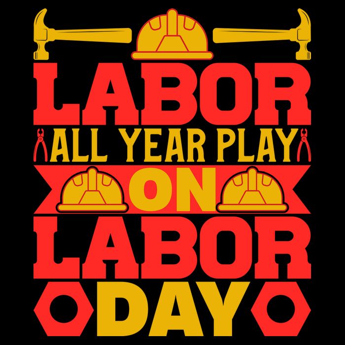 Labor All Year Play On Labor Day Gift Plumber Drawstring Bag