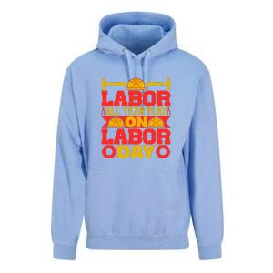 Labor All Year Play On Labor Day Gift Plumber Unisex Surf Hoodie