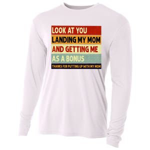 look at you landing my mom and getting me as a bonus Cooling Performance Long Sleeve Crew