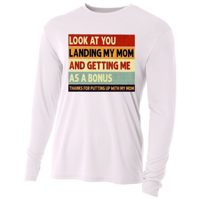 look at you landing my mom and getting me as a bonus Cooling Performance Long Sleeve Crew