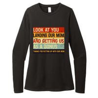 Look At You Landing Our Mom And Getting Us As A Bonus Womens CVC Long Sleeve Shirt