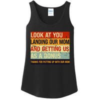 Look At You Landing Our Mom And Getting Us As A Bonus Ladies Essential Tank