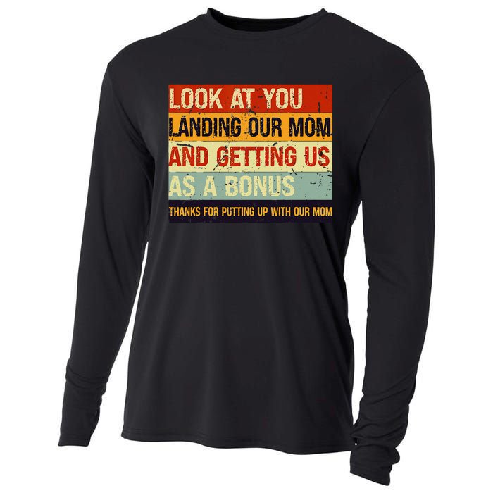 Look At You Landing Our Mom And Getting Us As A Bonus Cooling Performance Long Sleeve Crew