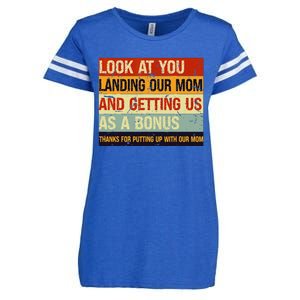 Look At You Landing Our Mom And Getting Us As A Bonus Enza Ladies Jersey Football T-Shirt