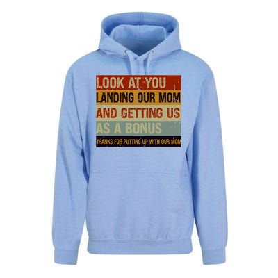 Look At You Landing Our Mom And Getting Us As A Bonus Unisex Surf Hoodie